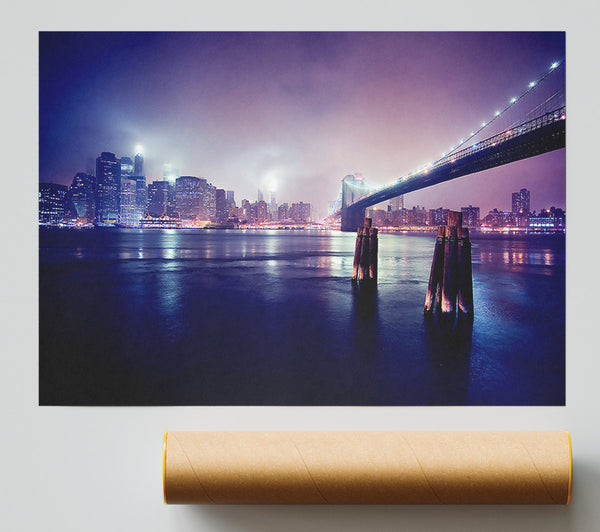 City Nights Lights Giclee Print