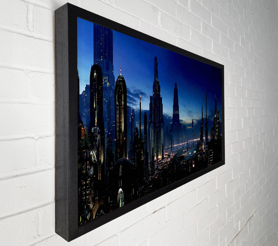  A Canvas Print of City Of The Future Canvas Art