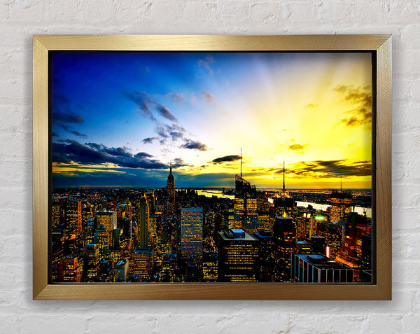 City Of The Golden Sun Framed Print