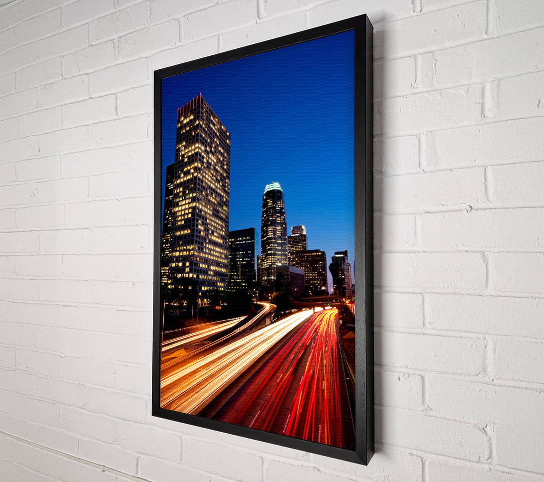  A Canvas Print of City On The Move Canvas Print