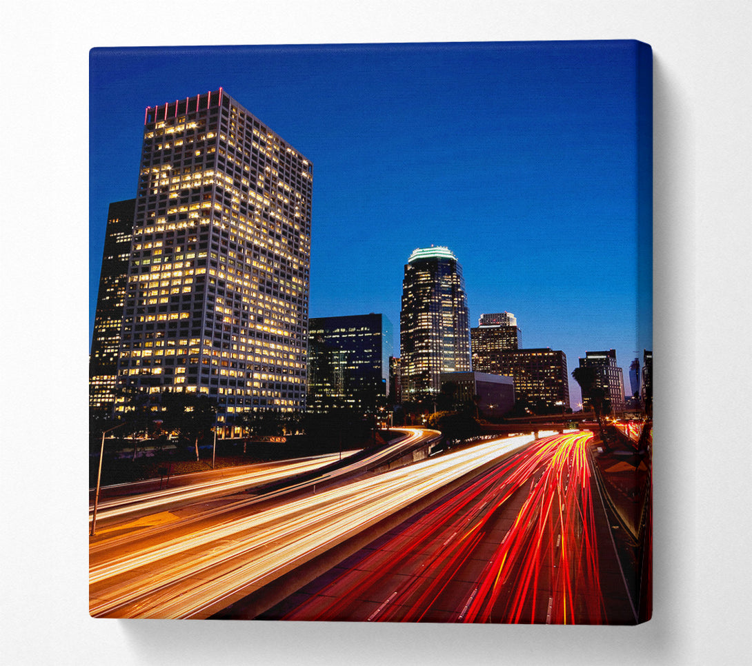  A Canvas Print of City On The Move Canvas Print