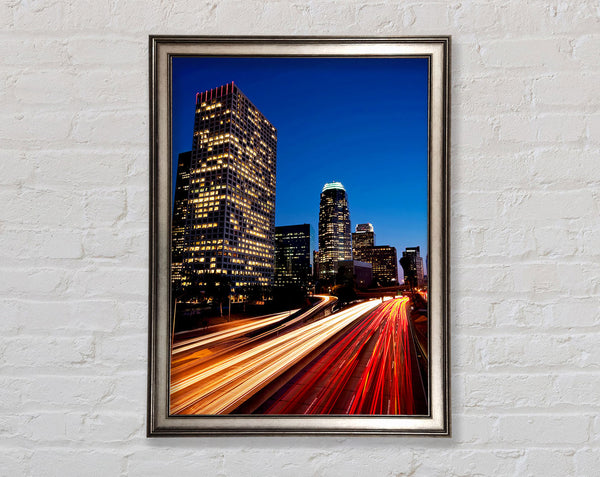 City On The Move Framed Print