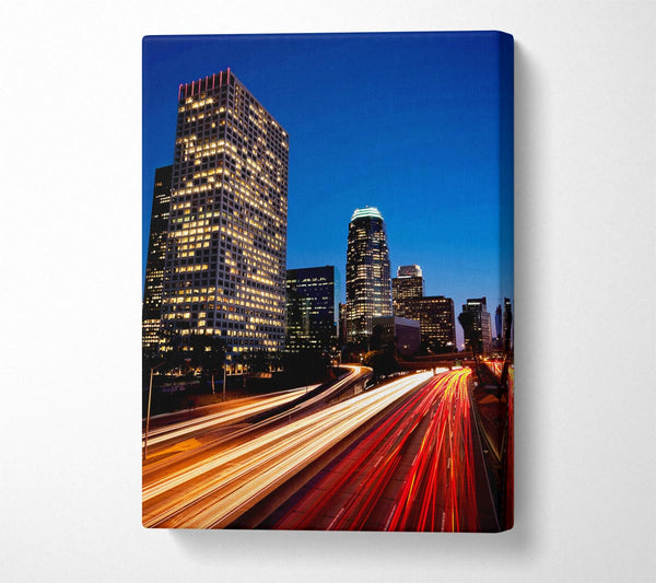  A Canvas Print of City On The Move Canvas Print