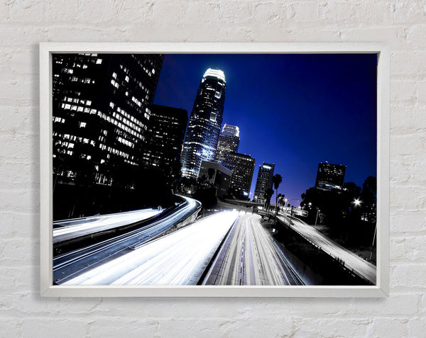 City Speedways Framed Print