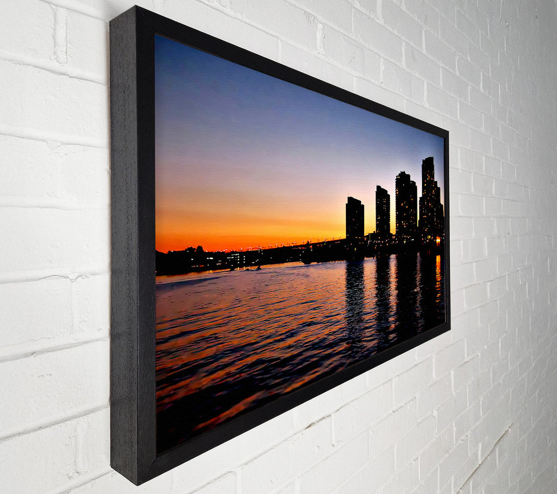  A Canvas Print of City Sunrise Canvas Wall Art
