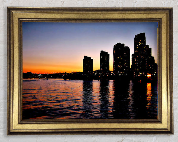 City Sunrise Framed Print
