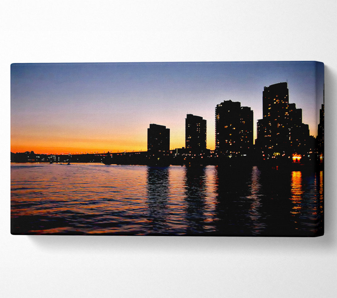  A Canvas Print of City Sunrise Canvas Wall Art