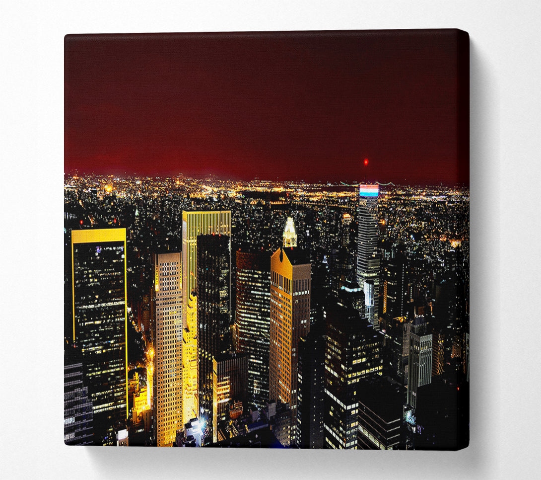  A Canvas Print of City That Never Sleeps Canvas Wall Art