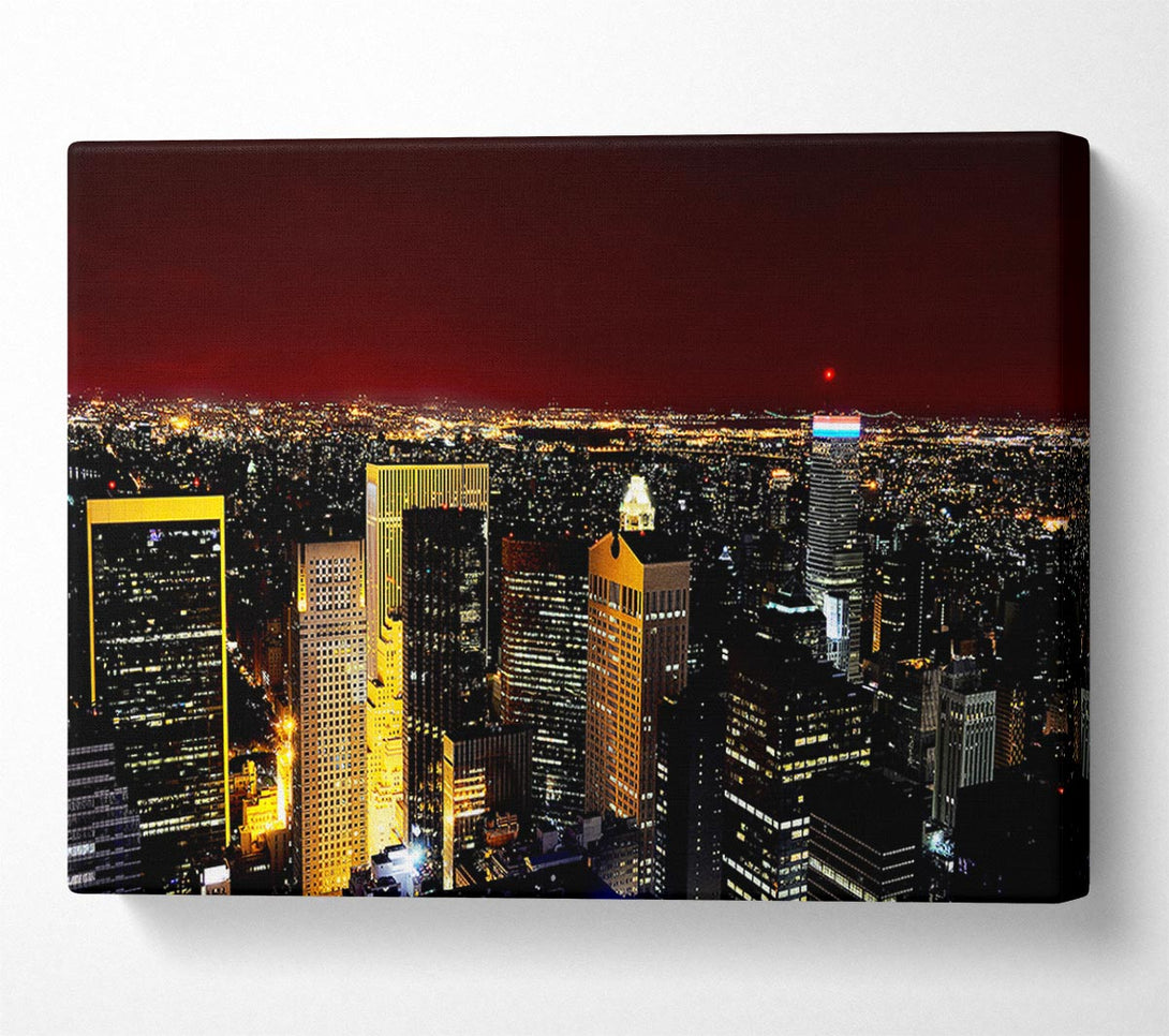  A Canvas Print of City That Never Sleeps Canvas Wall Art