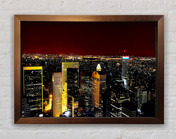 City That Never Sleeps Framed Print