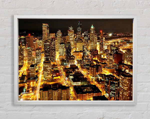 Citylights Framed Print