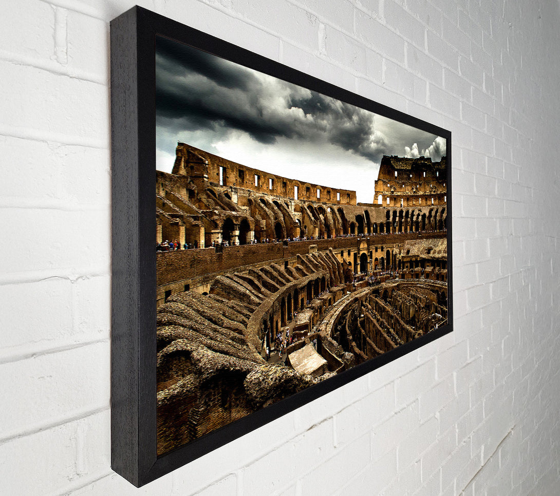 A Canvas Print of Cloudy Colosseum Canvas Print