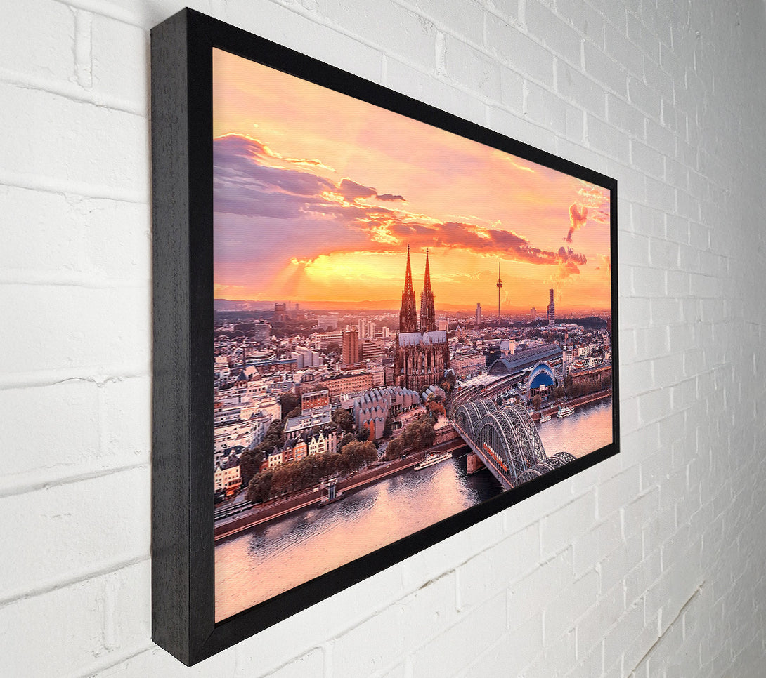  A Canvas Print of Cologne City Canvas Wall Art