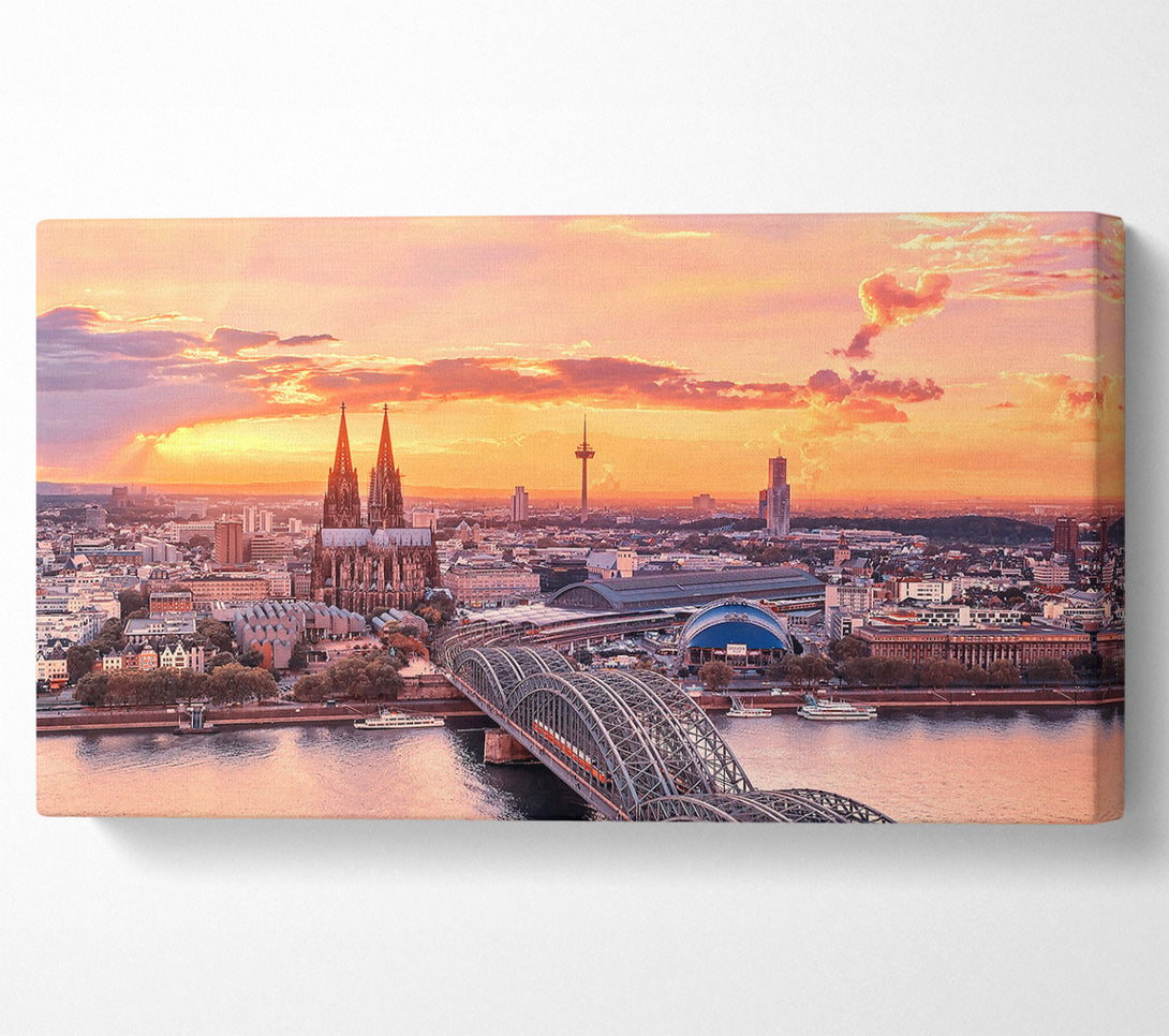  A Canvas Print of Cologne City Canvas Wall Art