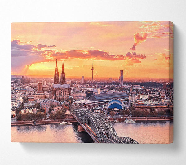  A Canvas Print of Cologne City Canvas Wall Art