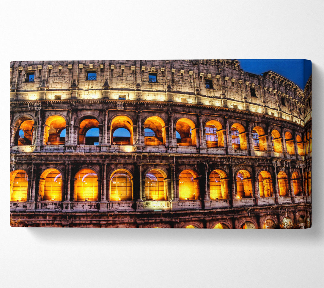  A Canvas Print of Colosseum Night Lights Canvas Art