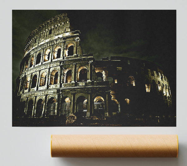 Colosseum Roman Architecture Print