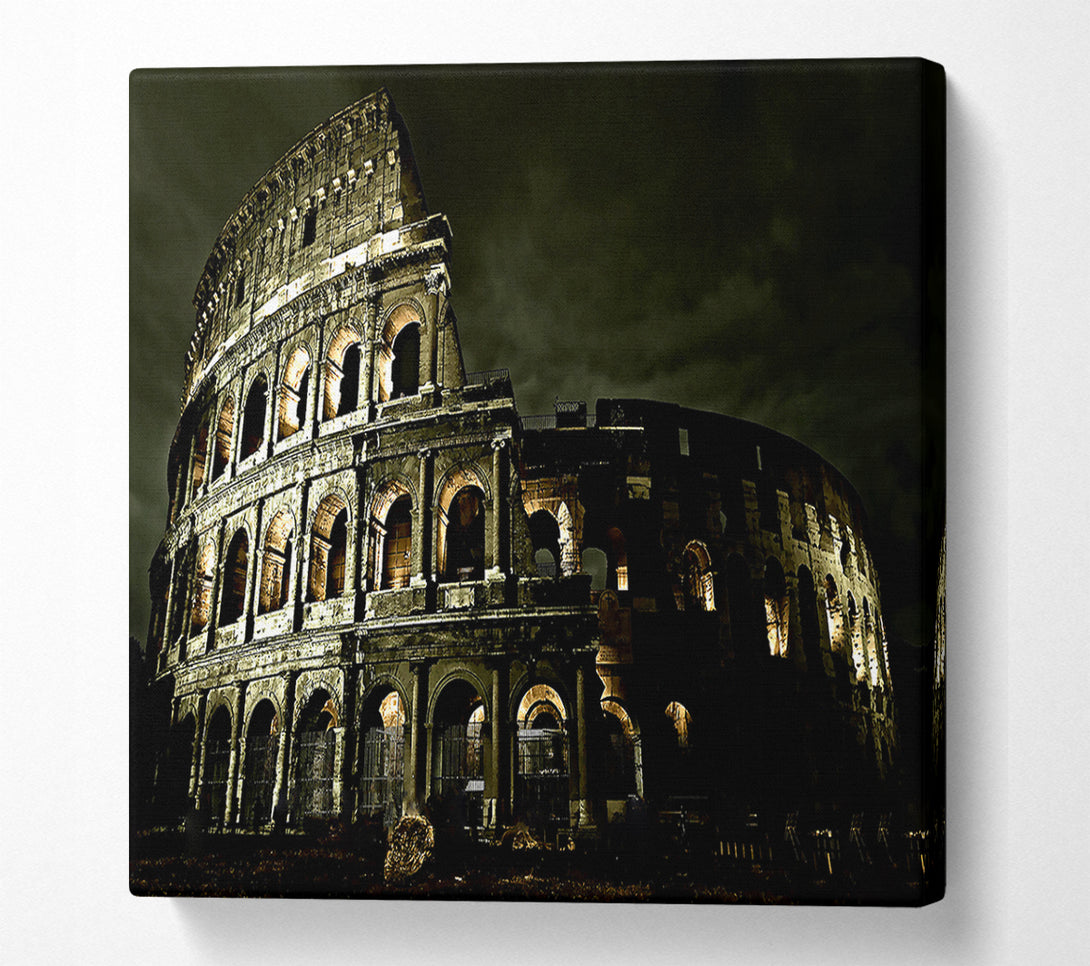  A Canvas Print of Colosseum Roman Architecture Canvas Art