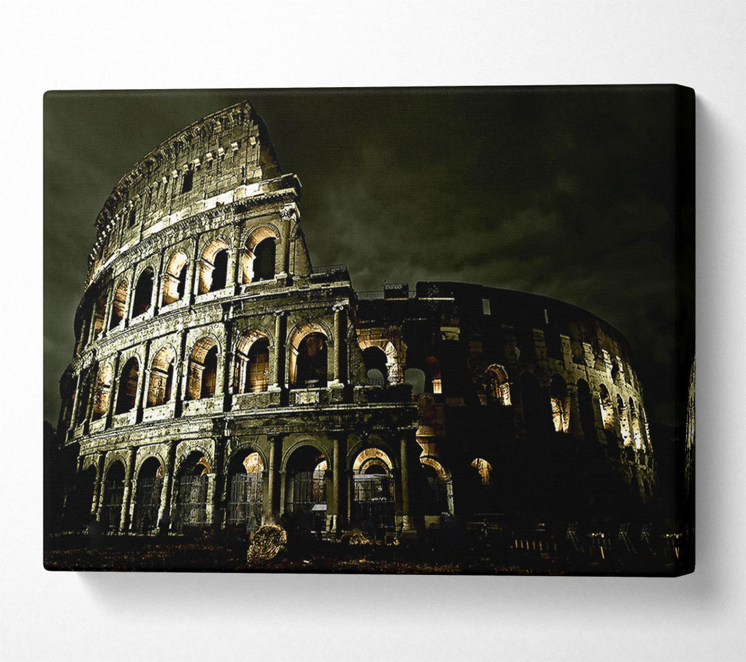  A Canvas Print of Colosseum Roman Architecture Canvas Art