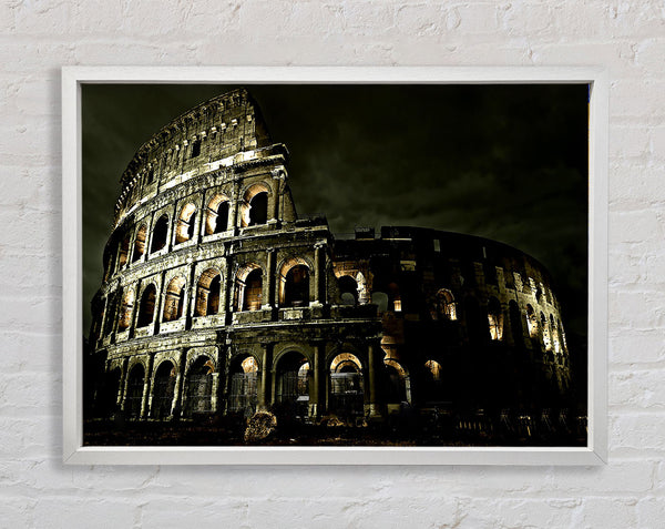 Colosseum Roman Architecture Framed Print