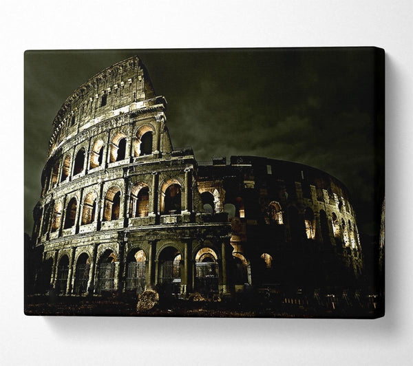  A Canvas Print of Colosseum Roman Architecture Canvas Art