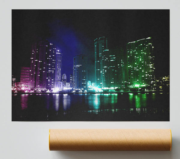 Creative City Lights Print