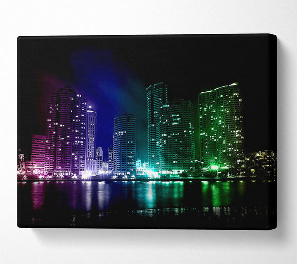  A Canvas Print of Creative City Lights Canvas Art