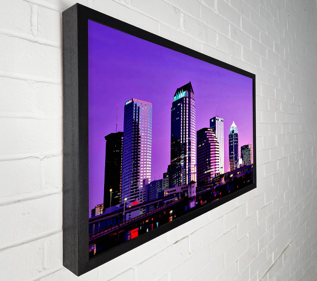  A Canvas Print of Detroit Skyline Canvas Print