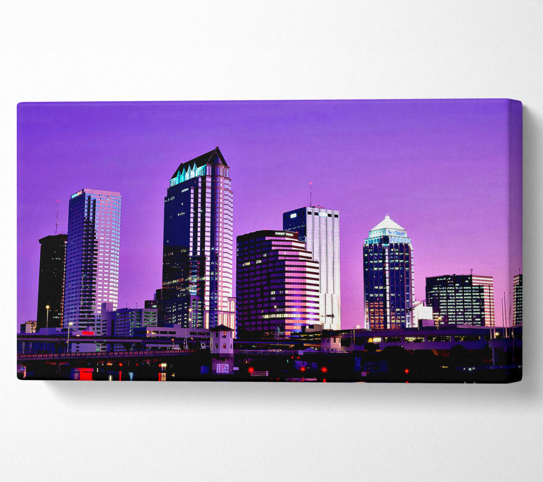  A Canvas Print of Detroit Skyline Canvas Print