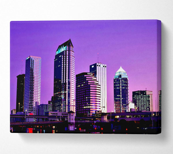  A Canvas Print of Detroit Skyline Canvas Print