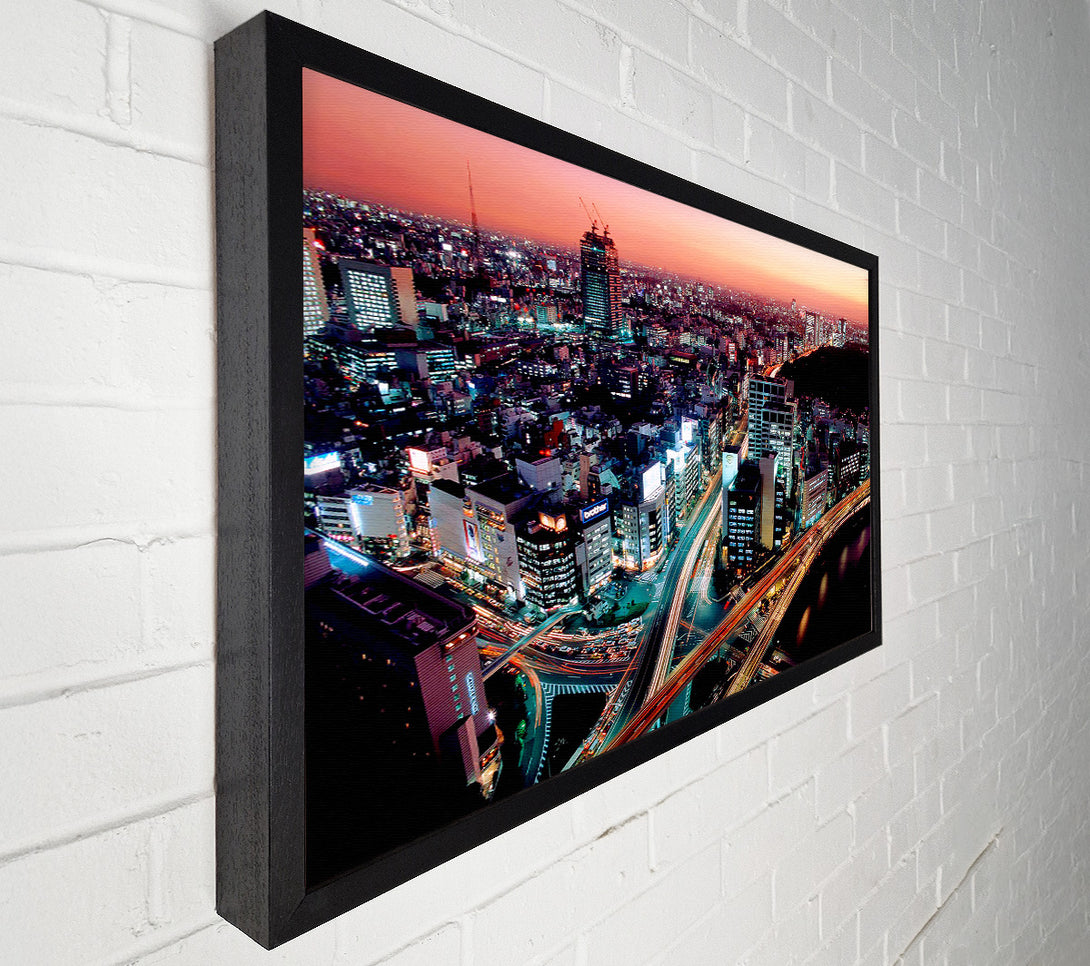  A Canvas Print of Down Town Canvas Wall Art