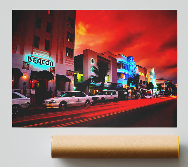 Downtown Bar Giclee Print