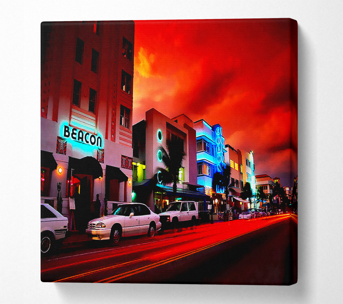  A Canvas Print of Downtown Bar Canvas Art