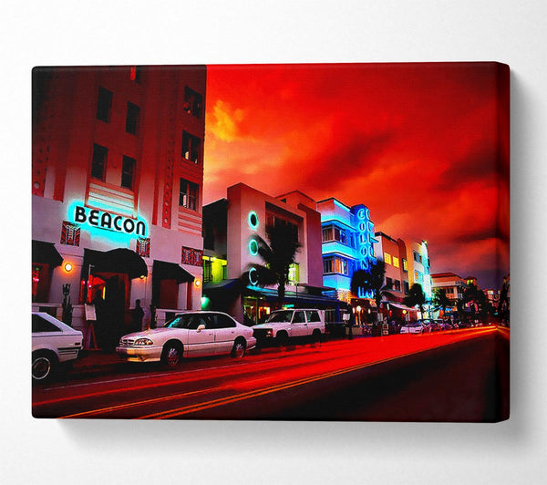  A Canvas Print of Downtown Bar Canvas Art