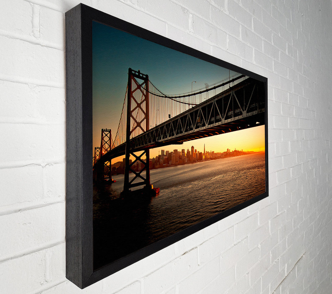  A Canvas Print of Downtown Bay Bridge Canvas Wall Art
