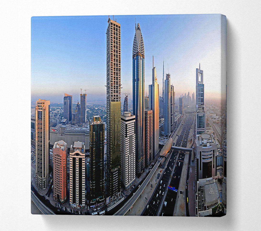  A Canvas Print of Downtown Dubai Canvas Print