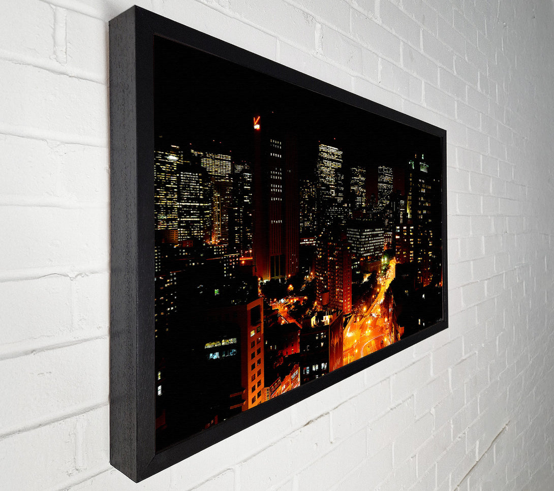  A Canvas Print of Downtown Manhattan Canvas Art