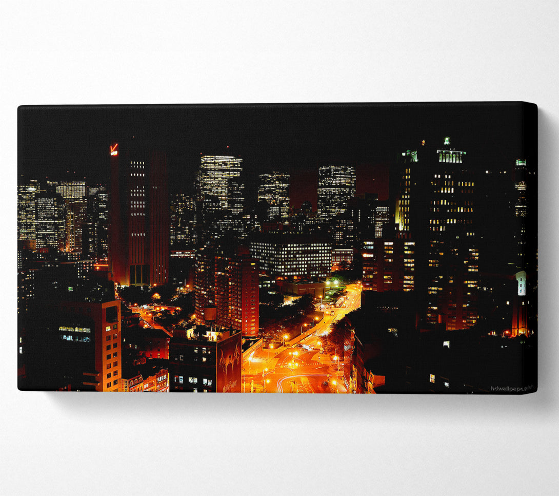  A Canvas Print of Downtown Manhattan Canvas Art