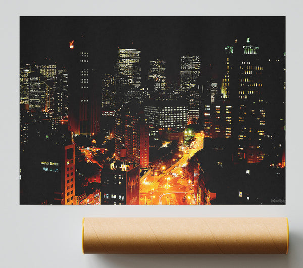 Downtown Manhattan Poster