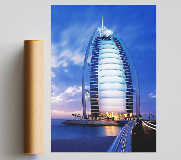 Dubai Beach Front Building Giclee Print