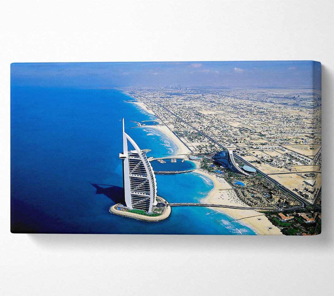  A Canvas Print of Dubai Beach Front Canvas Art