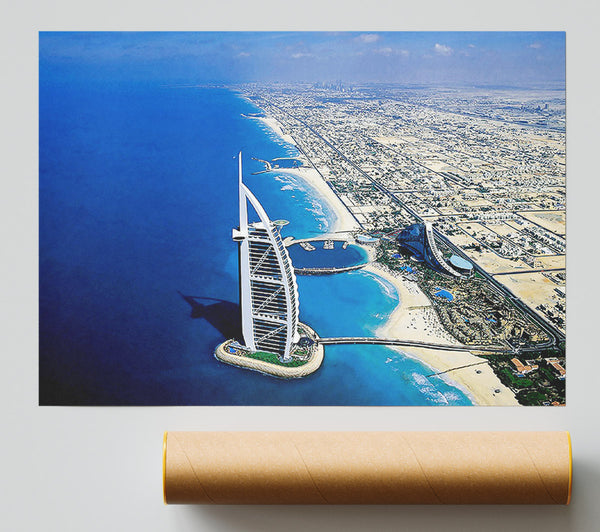 Dubai Beach Front Poster