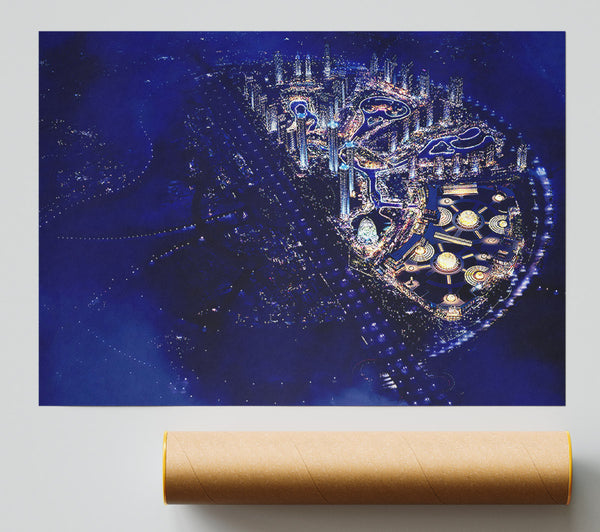 Dubai Blue Nights Poster
