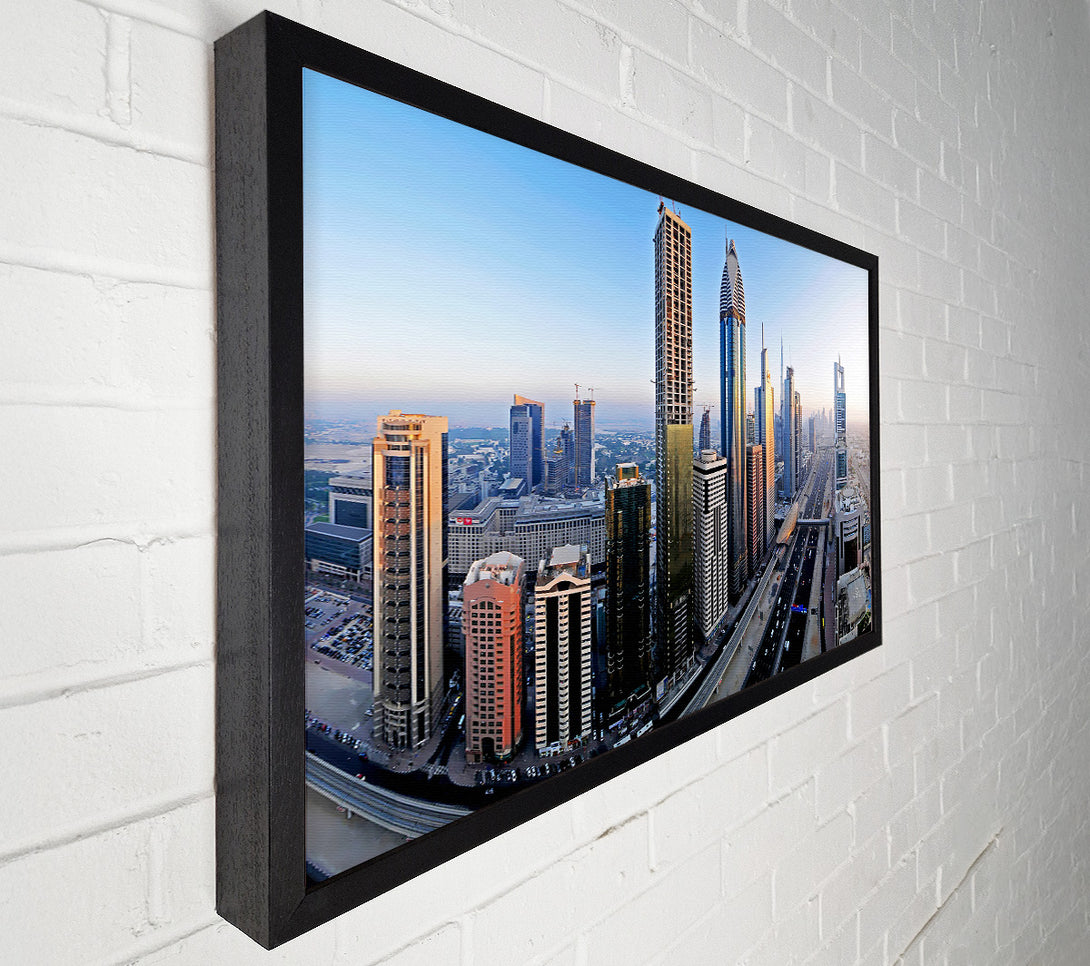  A Canvas Print of Dubai Building Blocks Canvas Wall Art