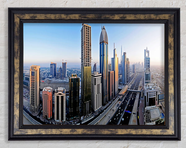 Dubai Building Blocks Framed Print