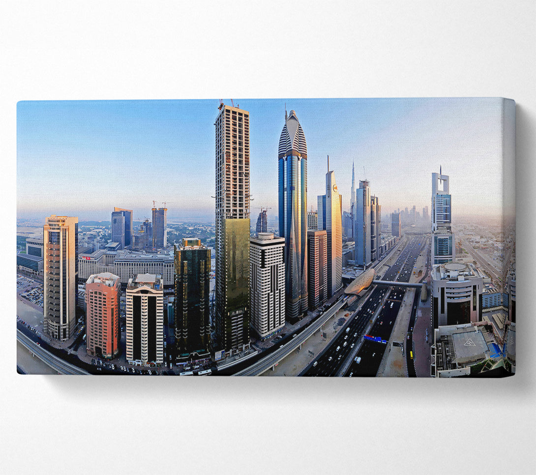  A Canvas Print of Dubai Building Blocks Canvas Wall Art