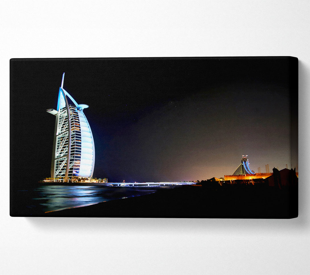  A Canvas Print of Dubai Ocean Nights Canvas Art