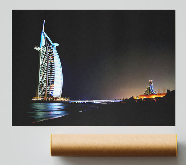 Dubai Ocean Nights Print