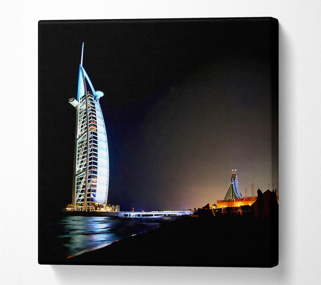  A Canvas Print of Dubai Ocean Nights Canvas Art