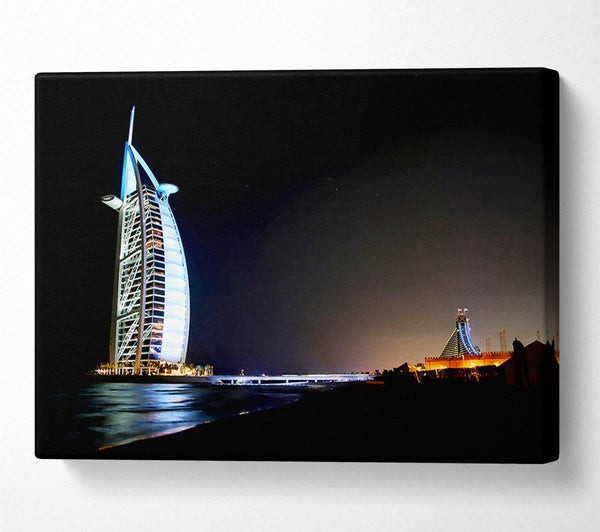  A Canvas Print of Dubai Ocean Nights Canvas Art